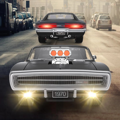 Rastar 1:16 RC 1970 Dodge Charger R/T Uzaktan Kumandalı Araba | 2.4 Ghz Sesli ve Işıklı 33 Cm Lisanslı Model 6+ Yaş ve Üzeri Çocuklar