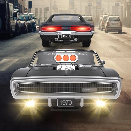 Rastar 1:16 RC 1970 Dodge Charger R/T Uzaktan Kumandalı Araba | 2.4 Ghz Sesli ve Işıklı 33 Cm Lisanslı Model 6+ Yaş ve Üzeri Çocuklar