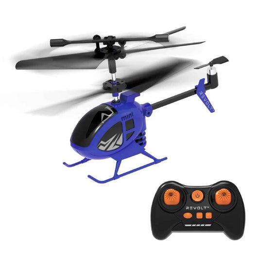 Revolt Mini Heli Uzaktan Kumandalı Mini Helikopter 2.4 Ghz USB Şarjlı Mavi | 8 Yaş ve Üzeri Çocuklar İçin