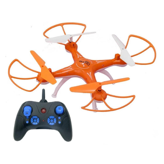 H010 RC Quadcopter Uzaktan Kumandalı Drone 2.4 Ghz 32 Cm USB Şarj 360° Takla Pervane Korumalı Tek Tuşla Geri Çağarma Turuncu
