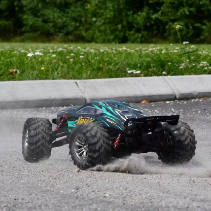 Xinlehong 1:16 RC Brushless 52 km/s 2.4Ghz 4WD USB Şarj Turuncu Yüksek Hızlı Uzaktan Kumandalı Araba | Su Geçirmez Gövde 60 Metre Kumanda Mesafesi