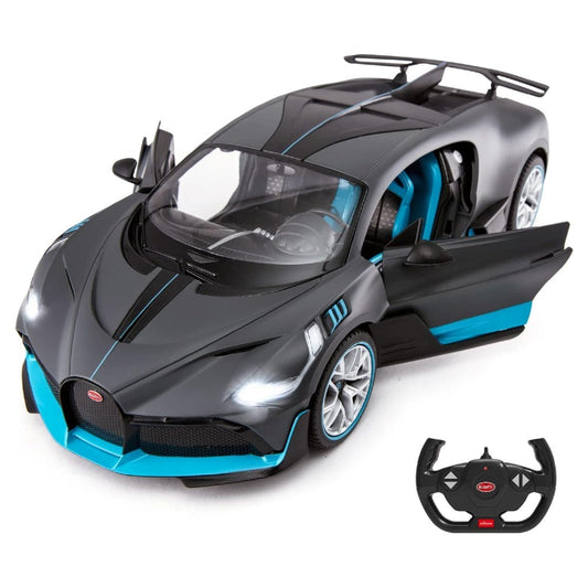 Rastar 1:14 RC Bugatti Divo Uzaktan Kumandalı Araba | 2.4 Ghz 33 Cm Işıklı Gri Elle Açılın Kapılar | 6+ Yaş ve Üzeri Çocuklar İçin