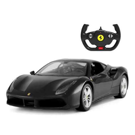 Rastar 1:14 Ferrari 488 GTB Uzaktan Kumandalı Araba 2.4 Ghz Işıklı Siyah 30 Cm | 6 Yaş ve Üzeri Çocu