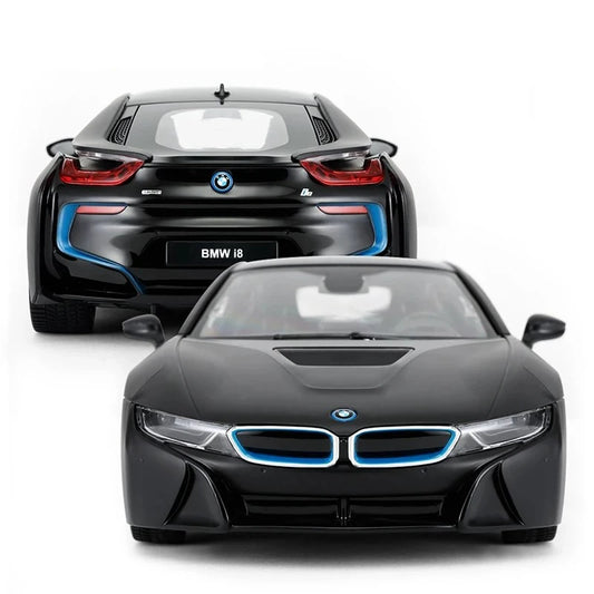 Rastar 1:14 RC BMW i8 Uzaktan Kumandalı Araba | 2.4 Ghz USB Şarj Siyah 30 Cm Lisanslı Model Işıklı Otomatik Açılır Kapı 6+ Yaş ve Üzeri Çocuklar İçin