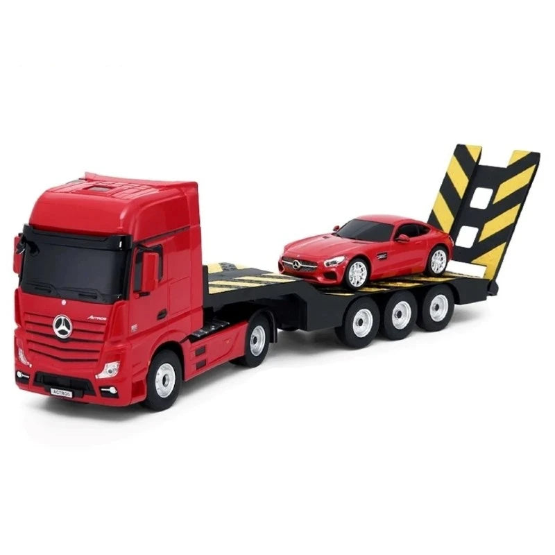 Rastar 1:26 RC Mercedes-Benz Actros Uzaktan Kumandalı Tır 1:24 RC Mercedes-AMG GT Araç Dahil | 2.4 Ghz USB Şarj Kırmızı Lisanslı Model 6+ Yaş ve Üzeri Çocuklar İçin