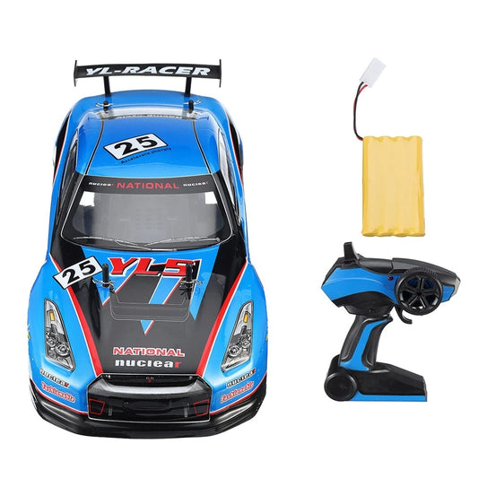 Yile 1:10 RC Huge Of Racing Drift Uzaktan Kumandalı Araba | 2.4 Ghz USB Şarj 20 Km/h Mavi 43 Cm 8+ Yaş ve Üzeri Çocuklar İçin