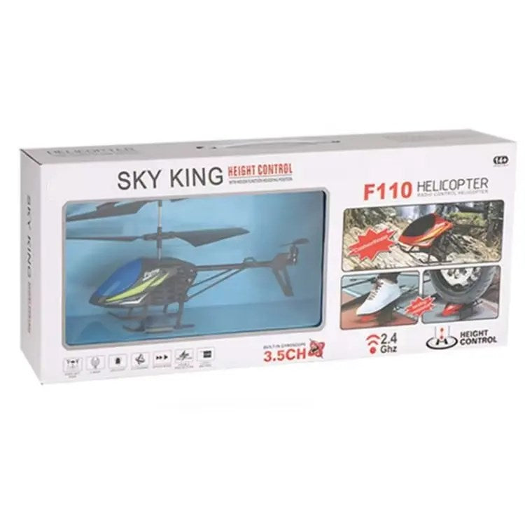 Can Sky King F110 RC Uzaktan Kumandalı Helikopter | 2.4 Ghz USB Şarj 3.5 Kanal 20 Cm Kırmızı Dayanıklı Yapı 14+ Yaş ve Üzeri Çocuklar İçin Kumoyu Oynamaya Hazır