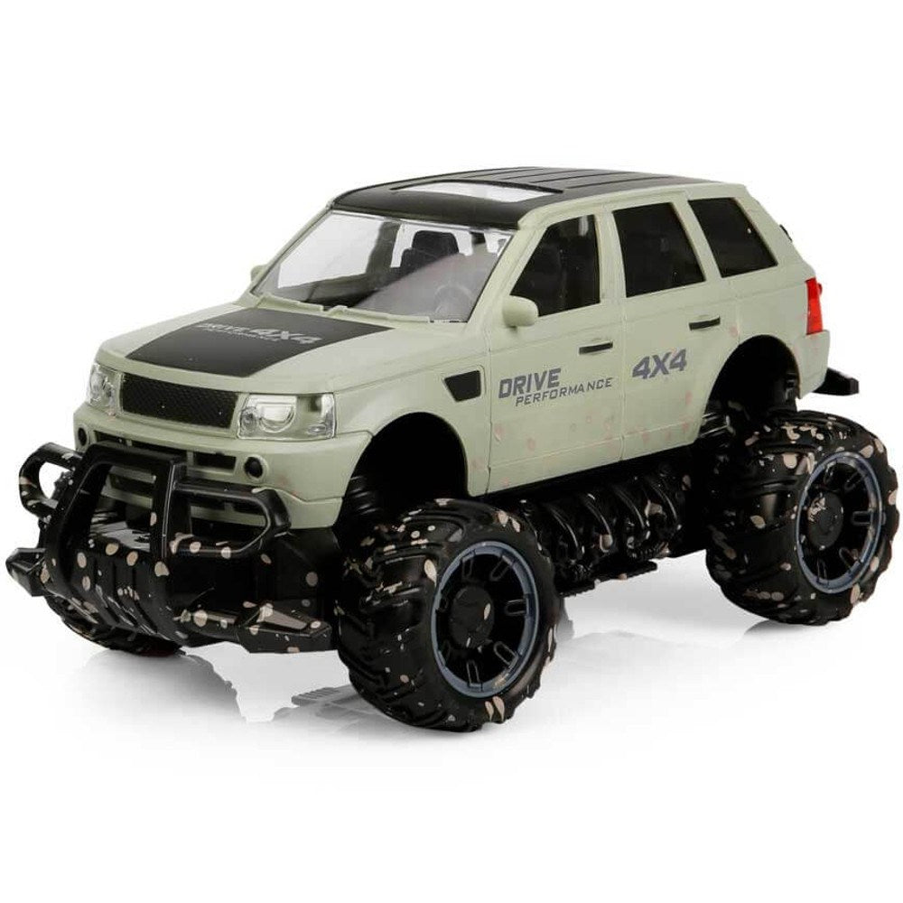 Crazon 1:18 RC Crazy Off-Road Pickup Uzaktan Kumandalı Araba | 2.4 Ghz USB Şarj 15 Km/h 23 Cm Siyah Gri 4x4 Off-Road Tasarım 6+ Yaş ve Üzeri Çocuklar İçin