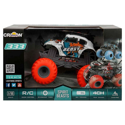 Crazon 1:18 Rc Dev Tekerlekli Spirit Beasts 2.4 Ghz 15 km/s Usb Şarj 25 Cm Velocity 76