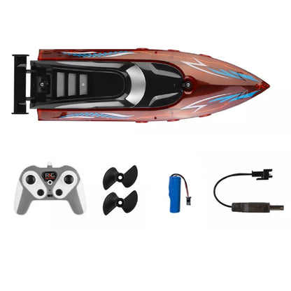 Kumoyu 1:20 RC Sport Boat Uzaktan Kumandalı Tekne | 2.4 Ghz USB Şarj LED Işıklı Kırmızı 3+ Yaş ve Üzeri Çocuklar İçin