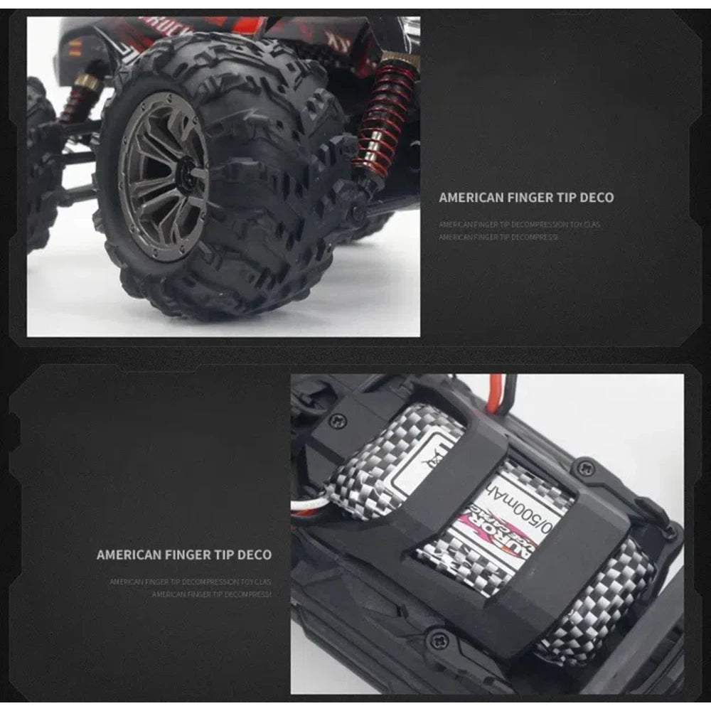 Xinlehong 1:20 RC 9145 Yüksek Hızlı Uzaktan Kumandalı Araba | 2.4 Ghz USB Şarj 26 Km/s 4WD Brushed Menzil 60 Metre Suya Dayanıklı Kırmızı 14+ Yaş ve Üzeri Çocuklar İçin
