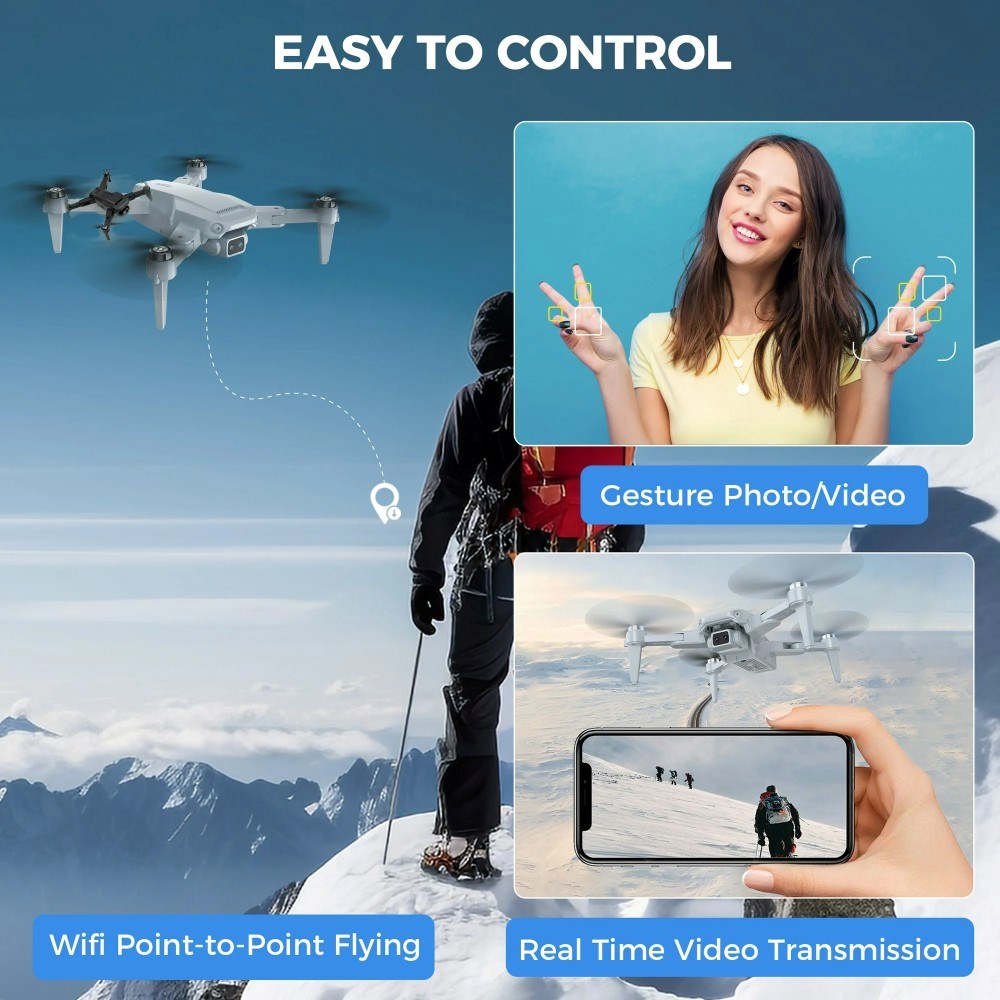 Lead Honor LH-X68G Uzaktan Kumandalı HD Kameralı Drone | 14 Yaş ve Üzeri Çocuklar İçin