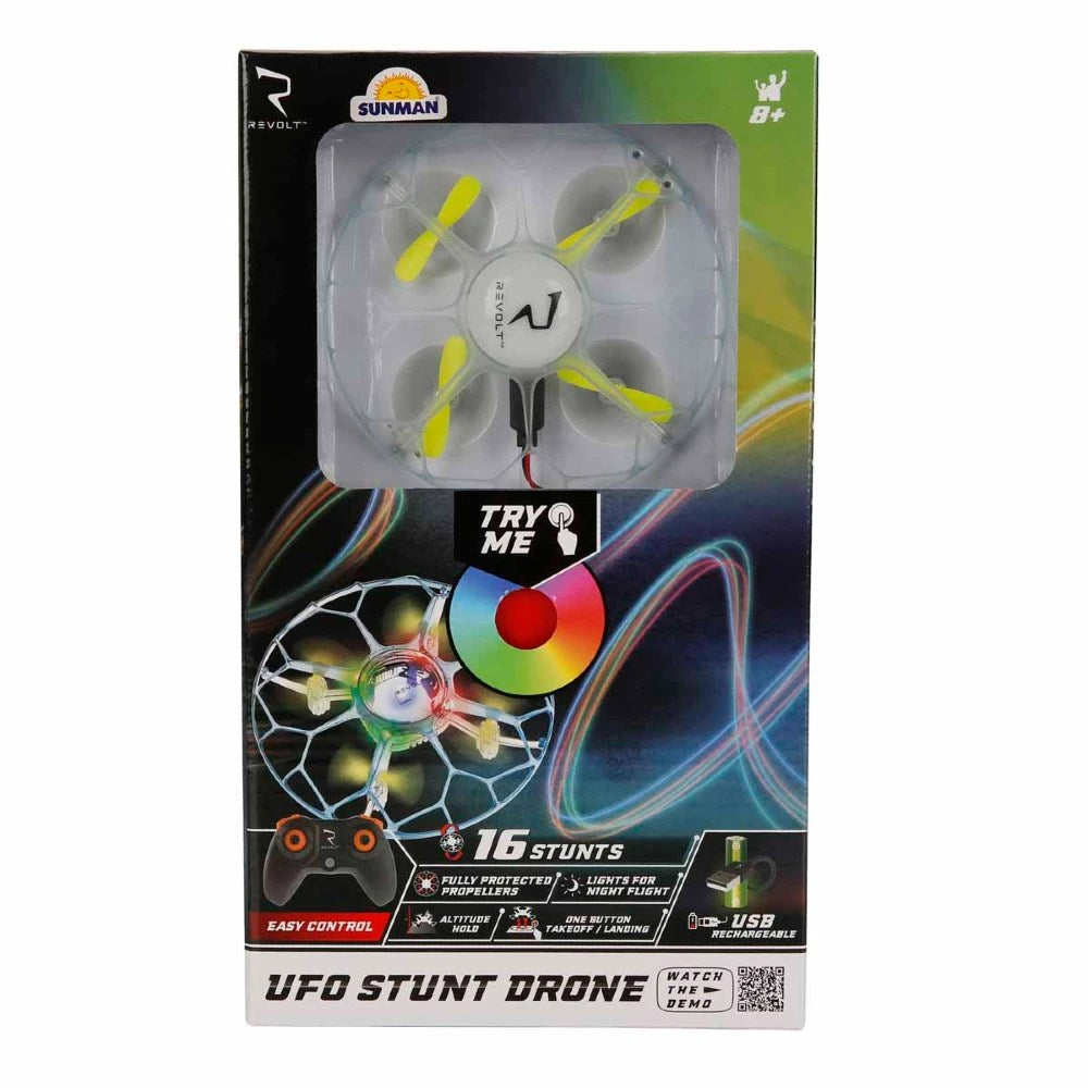Revolt X35T UFO Stunt Uzaktan Kumandalı Mini Drone Işıklı USB Şarjlı | 8 Yaş ve Üzeri Çocuklar İçin