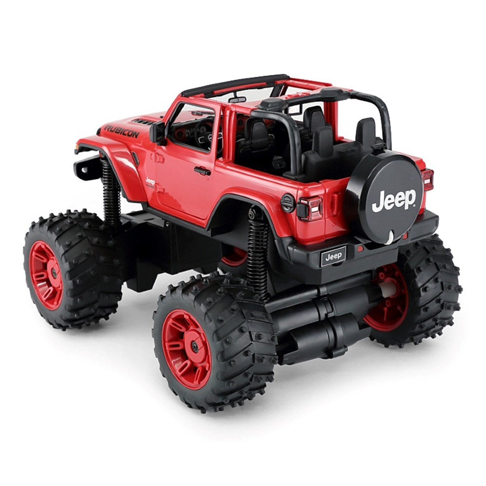 Rastar 1:14 Jeep Wrangler Rubicon Uzaktan Kumandalı Araba Big Wheel Off-Roader 2.4 Ghz Kırmızı 28 Cm