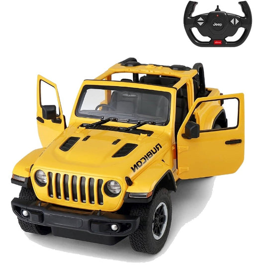 Rastar 1:14 Jeep Wrangler Rubicon Uzaktan Kumandalı Araba Man Kapı Açılan 2.4 Ghz Sarı 28 Cm | 6 Yaş