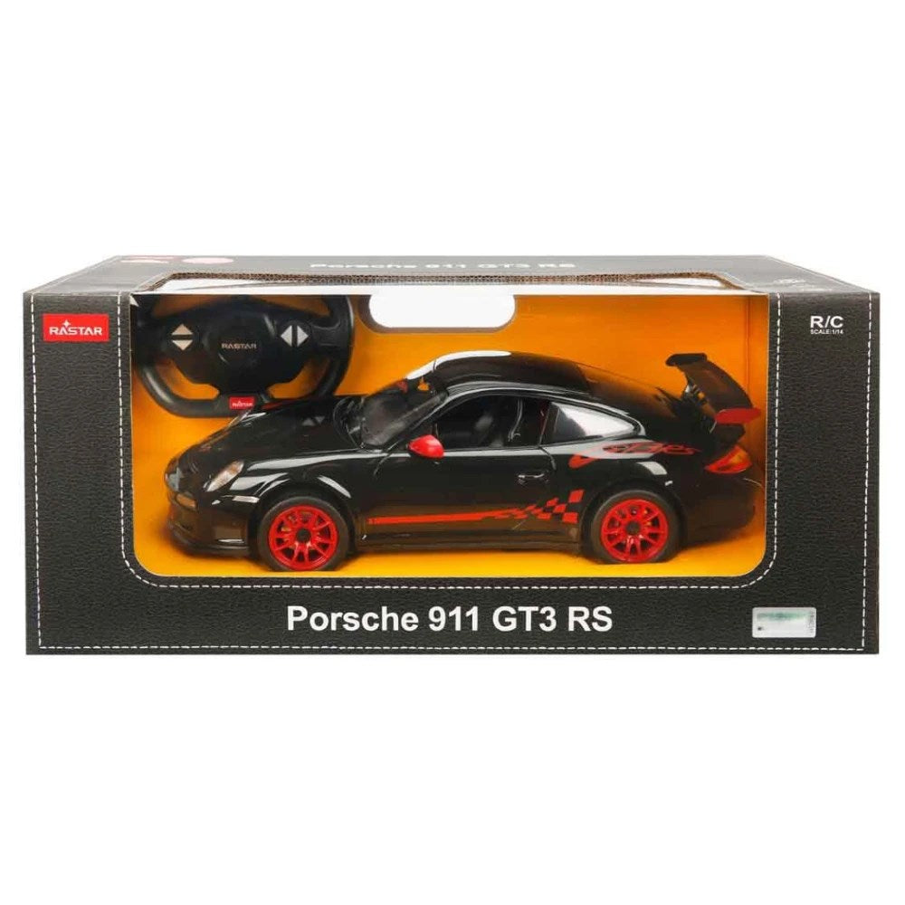 Rastar 1:14 Porsche 911 RS Uzaktan Kumandalı Araba 2.4 Ghz Işıklı 30 cm Siyah | 6 Yaş ve Üzeri Çocuklar İçin