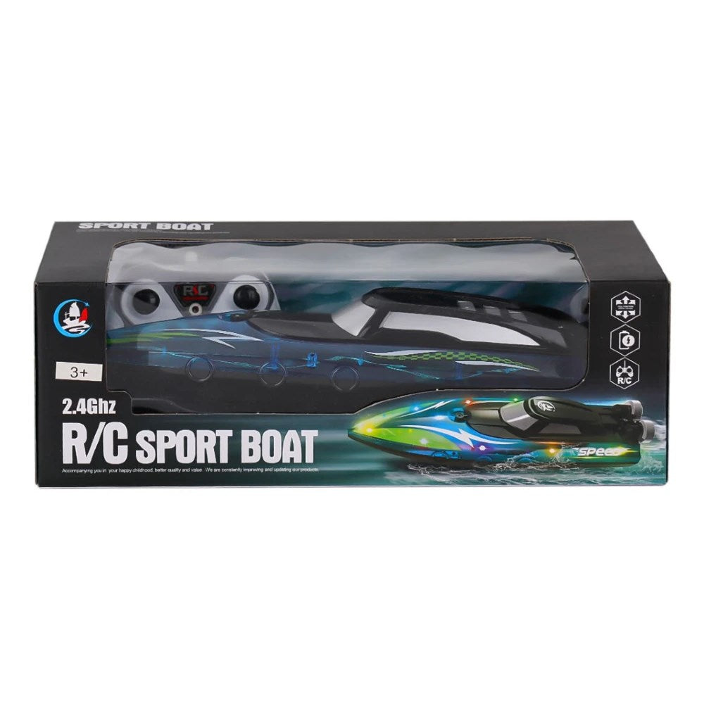 RC Sport Boat Uzaktan Kumandalı Tekne 2.4 Ghz USB Şarj LED Işıklı
