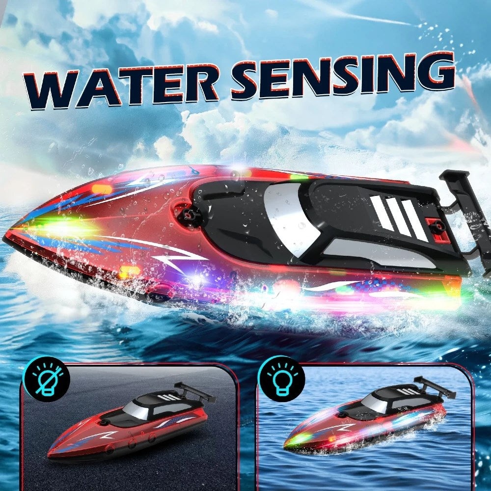 RC Sport Boat Uzaktan Kumandalı Tekne 2.4 Ghz USB Şarj LED Işıklı
