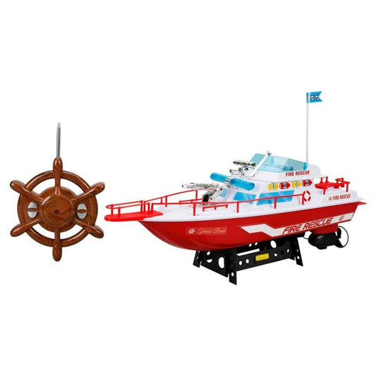 Suncon Uzaktan Kumandalı Tekne Işıklı 45 Cm İitfaiye | 6 Yaş ve Üzeri Çocuklar İçin