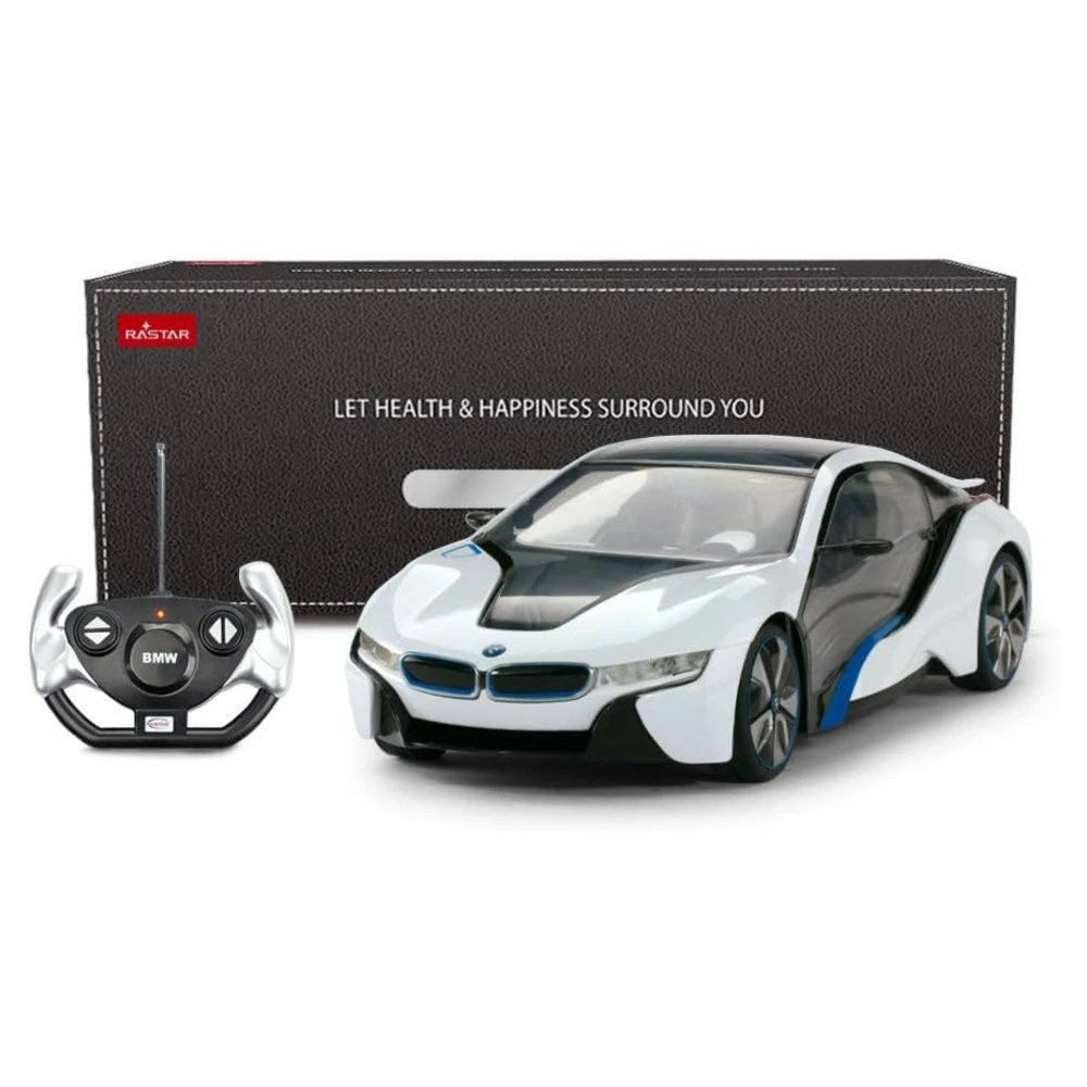 Rastar 1:14 Bmw İ8 Uzaktan Kumandalı Araba 2.4 Ghz Işıklı Beyaz 30 cm | 6 Yaş ve Üzeri Çocuklar İçin