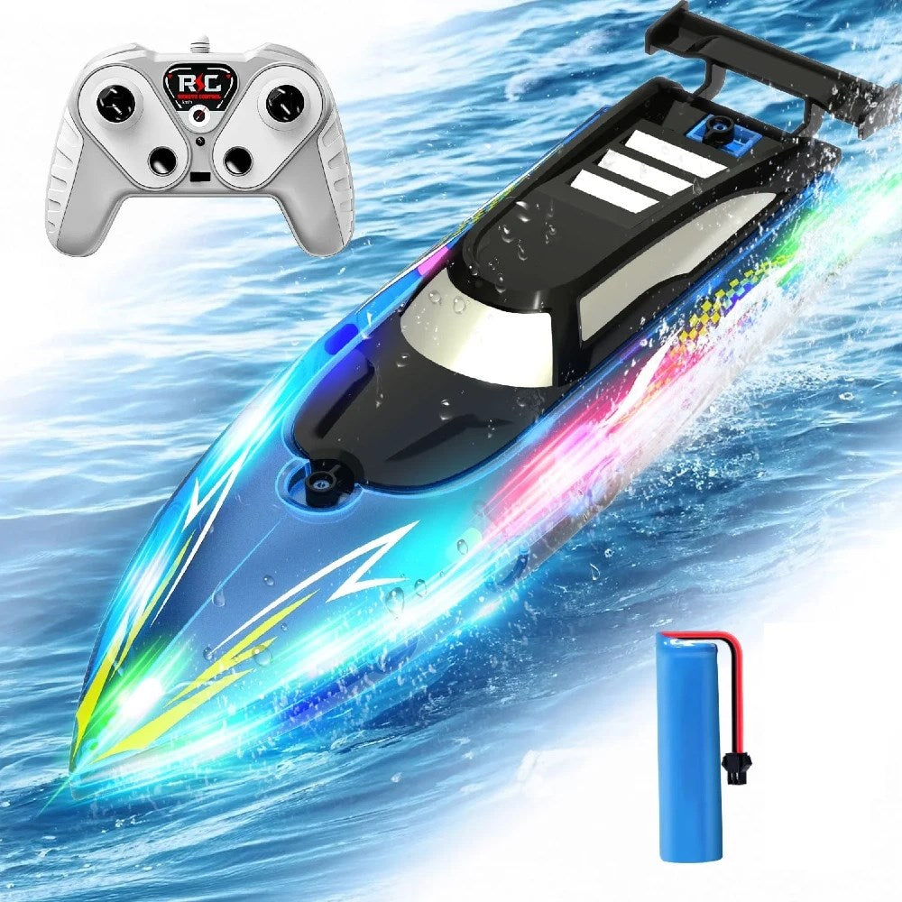 RC Sport Boat Uzaktan Kumandalı Tekne 2.4 Ghz USB Şarj LED Işıklı