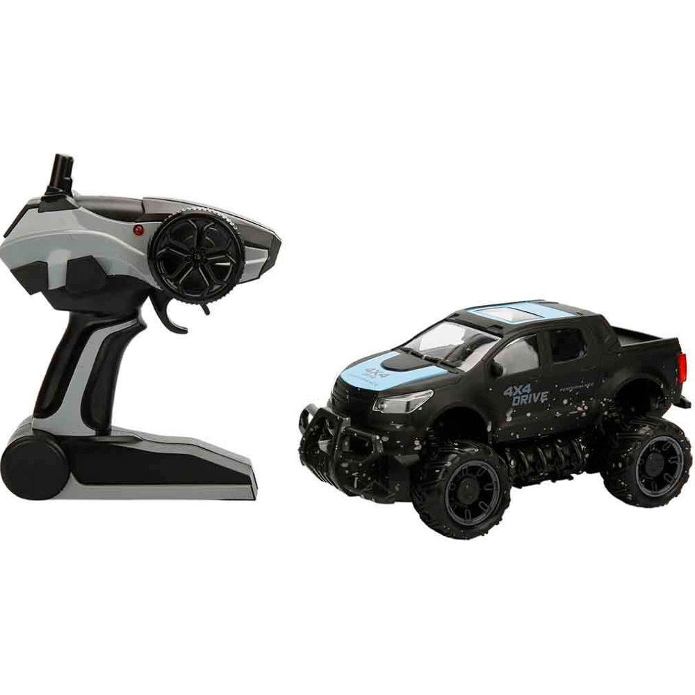 Crazon 1:18 Uzaktan Kumandalı 4x4 Crazy Off-Road Araba 2.4 Ghz Usbj Şarj Siyah Mavi