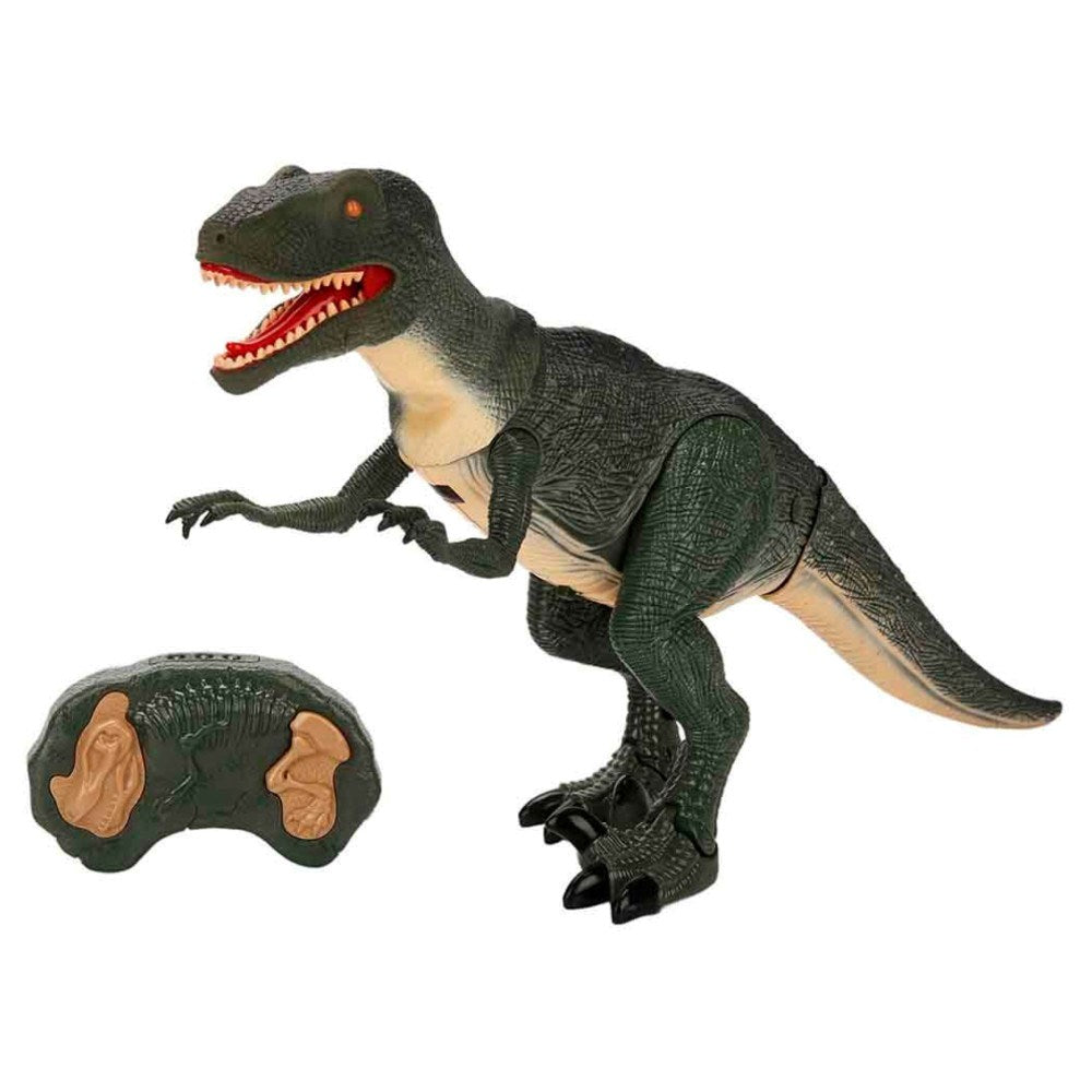 Crazoo RC Dinozor Infrared Uzaktan Kumandalı Hayvan | 46 Cm Yürüyen Model Gerçekçi Kükreme Sesi ve Parlak Işıklar 3+ Yaş Çocuklar İçin Kumoyu Oynamaya Hazır!