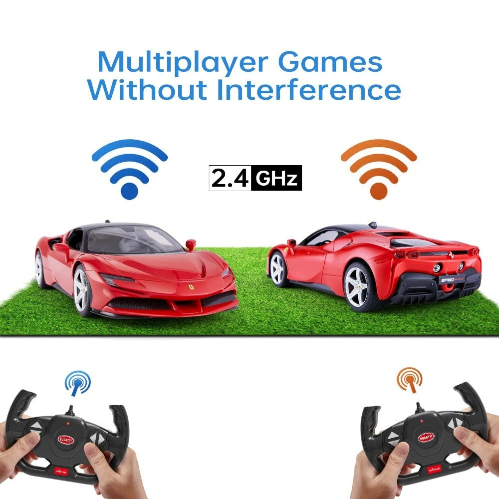 Rastar 1:14 Ferrari SF90 Stradale Uzaktan Kumandalı 2.4 Ghz Işıklı Kırmızı 34 Cm | 6 Yaş ve Üzeri Ço