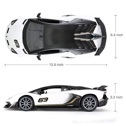 Rastar 1:14 Lamborghini Aventador SVJ Uzaktan Kumandalı Araba 2.4 Ghz Işıklı Beyaz 34 Cm | 6 Yaş ve 