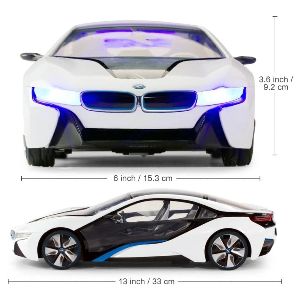 Rastar 1:14 Bmw İ8 Uzaktan Kumandalı Araba 2.4 Ghz Işıklı Beyaz 30 cm | 6 Yaş ve Üzeri Çocuklar İçin
