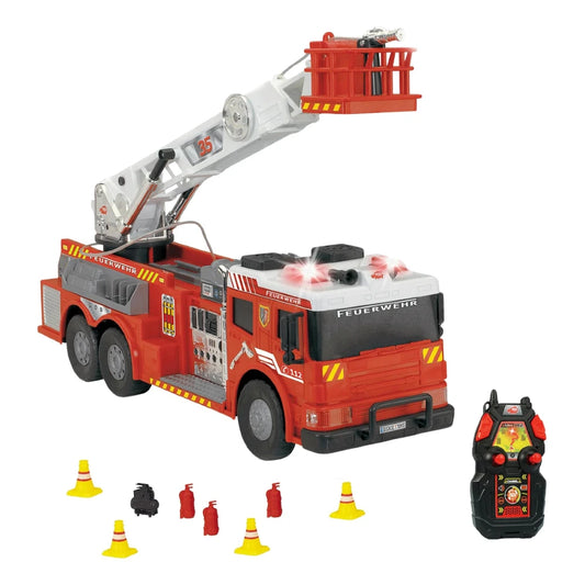 Dickie 1:16 RC Aerial Ladder Truck Uzaktan Kumandalı İtfaiye Aracı | 2.4 Ghz 62 Cm Su Püskürtmeli Sesli ve Işıklı 6+ Yaş ve Üzeri Çocuklar İçin
