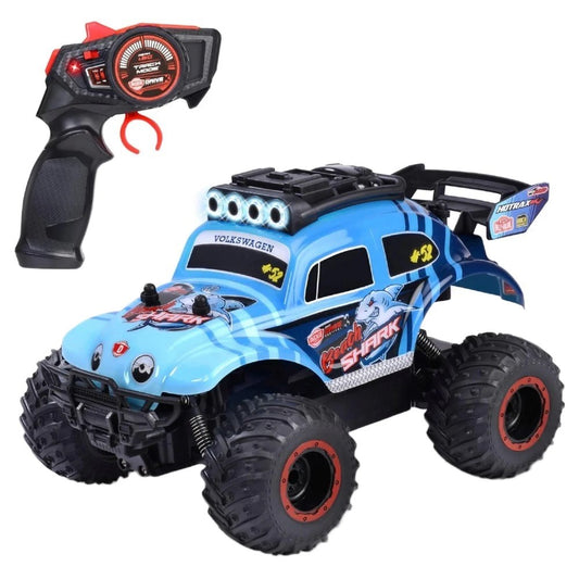 Dickie 1:18 RC Volkswagen Beetle Monster Bug Uzaktan Kumandalı Araba | 2.4 Ghz USB Şarj 23 Cm 12 Km/s Işıklı Off-Road 6+ Yaş ve Üzeri Çocuklar İçin Kumoyu !