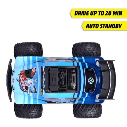 Dickie 1:18 RC Volkswagen Beetle Monster Bug Uzaktan Kumandalı Araba | 2.4 Ghz USB Şarj 23 Cm 12 Km/s Işıklı Off-Road 6+ Yaş ve Üzeri Çocuklar İçin Kumoyu !