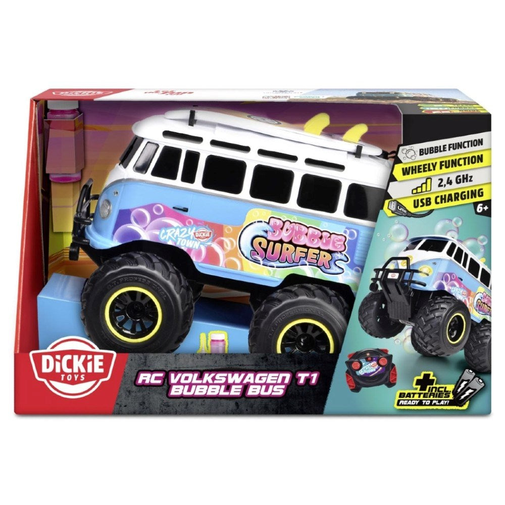 Dickie Toys RC Volkswagen T1 Bubble Bus (30 cm) 2.4 Ghz 6 km/s  USB Şarjlı Uzaktan Kumandalı Araba