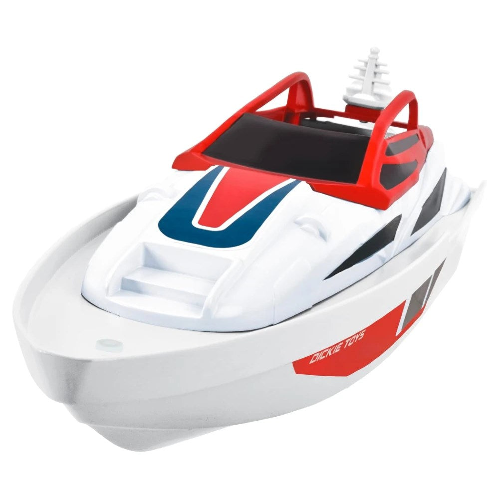 Dickie 1:48 RC Sea Cruiser Uzaktan Kumandalı Tekne | 2.4 Ghz 34 Cm Uzunluk 2 Km/s Turbo Fonksiyon 15 Metre Menzil 2 Kanal 6+ Yaş ve Üzeri Çocuklar İçin