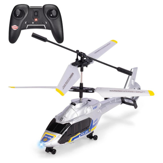 Dickie 1:60 RC Airbus H160 Uzaktan Kumandalı Polis Helikopteri | 2.4 Ghz USB Şarj 21 Cm 6 Km/s Işıklı ve Uçuş Dengeleyicili 8+ Yaş ve Üzeri Çocuklar İçin