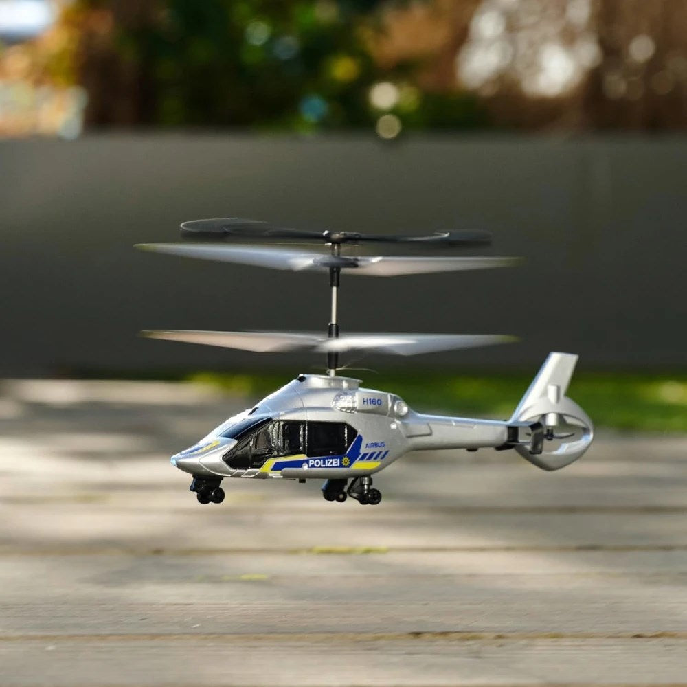Dickie 1:60 RC Airbus H160 Uzaktan Kumandalı Polis Helikopteri | 2.4 Ghz USB Şarj 21 Cm 6 Km/s Işıklı ve Uçuş Dengeleyicili 8+ Yaş ve Üzeri Çocuklar İçin
