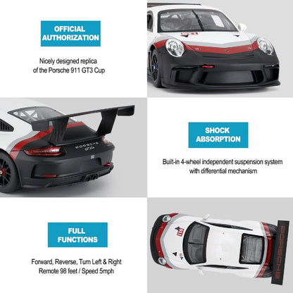 Rastar 1:14 Porsche 911 GT3 Cup Uzaktan Kumandalı Araba 2.4 Ghz Işıklı 32 cm  | 6 Yaş ve Üzeri Çocuk