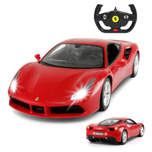 Rastar 1:14 Ferrari 488 GTB Uzaktan Kumandalı Araba Kırmızı 2.4 Ghz Işıklı 30 Cm | 6 Yaş ve Üzeri Ço