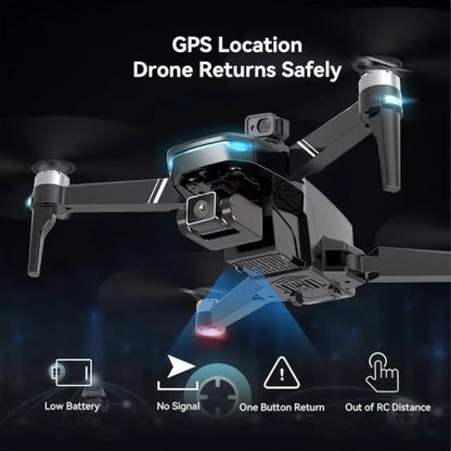 Lead Honor LH-X75 Pro RC Quadcopter Uzaktan Kumandalı Kameralı Drone | USB Şarj GPS Wifi Takip Modlu 14+ Yaş ve Üzeri Çocuklar İçin