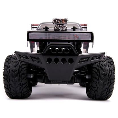 Jada 1:12 RC Dom's 1970 Dodge Charger (4x4) Uzaktan Kumandalı Araba | 2.4 Ghz USB Şarj 47 Cm Fast & Furious Turbo Modu Fonksiyon 8+ Yaş ve Üzeri Çocuklar İçin
