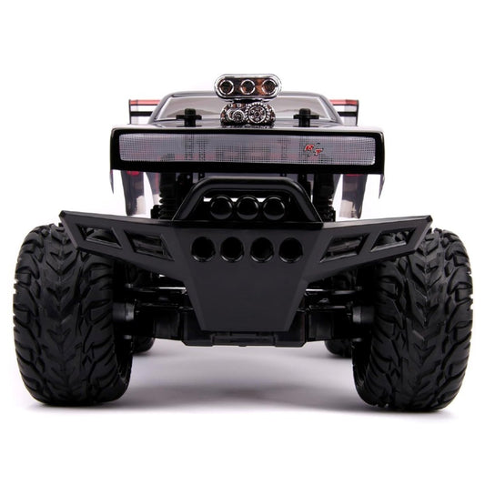 Jada 1:12 RC Dom's 1970 Dodge Charger (4x4) Uzaktan Kumandalı Araba | 2.4 Ghz USB Şarj 47 Cm Fast & Furious Turbo Modu Fonksiyon 8+ Yaş ve Üzeri Çocuklar İçin