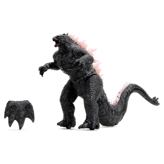 Jada 1:12 RC Legendary Godzilla Uzaktan Kumandalı Dev Figür | 2.4 Ghz 63 Cm Duman Efektli Sesli ve Işıklı Pençe Şeklindeki Kumanda 6+ Yaş ve Üzeri Çocuklar İçin