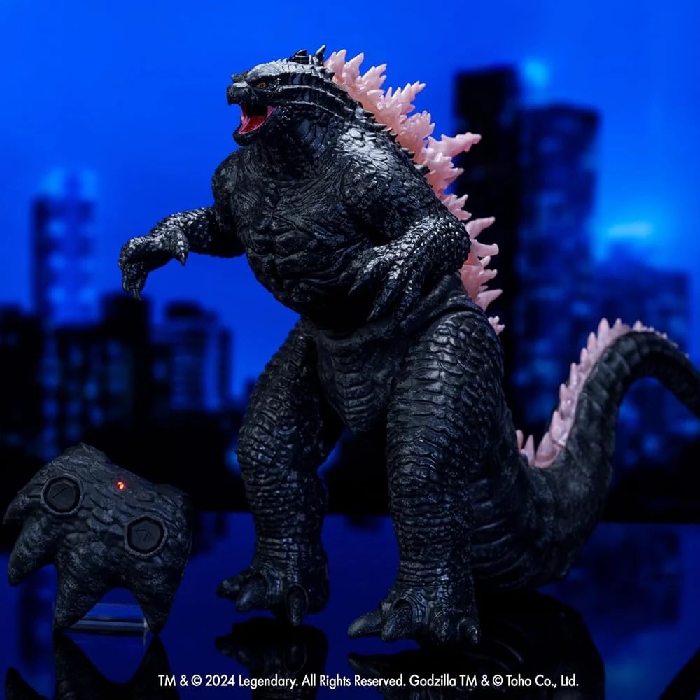 Jada 1:12 RC Legendary Godzilla Uzaktan Kumandalı Dev Figür | 2.4 Ghz 63 Cm Duman Efektli Sesli ve Işıklı Pençe Şeklindeki Kumanda 6+ Yaş ve Üzeri Çocuklar İçin