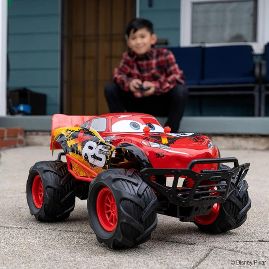Jada 1:14 RC Şimşek McQueen Off-Road Uzaktan Kumandalı Araba | 2.4 Ghz USB Şarj 47 Cm 9 Km/s Turbo Fonksiyonlu Resmi Lisanslı 6+ Yaş ve Üzeri Çocuklar İçin