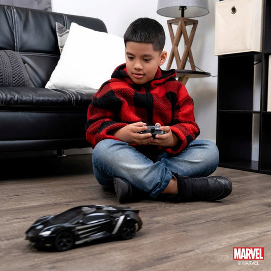 Jada 1:16 RC Black Panther Lykan Hypersport Uzaktan Kumandalı Araba | 2.4 Ghz USB Şarj 29 Cm Marvel Avengers Lisanslı Turbo Modlu 6+ Yaş ve Üzeri Çocuklar İçin
