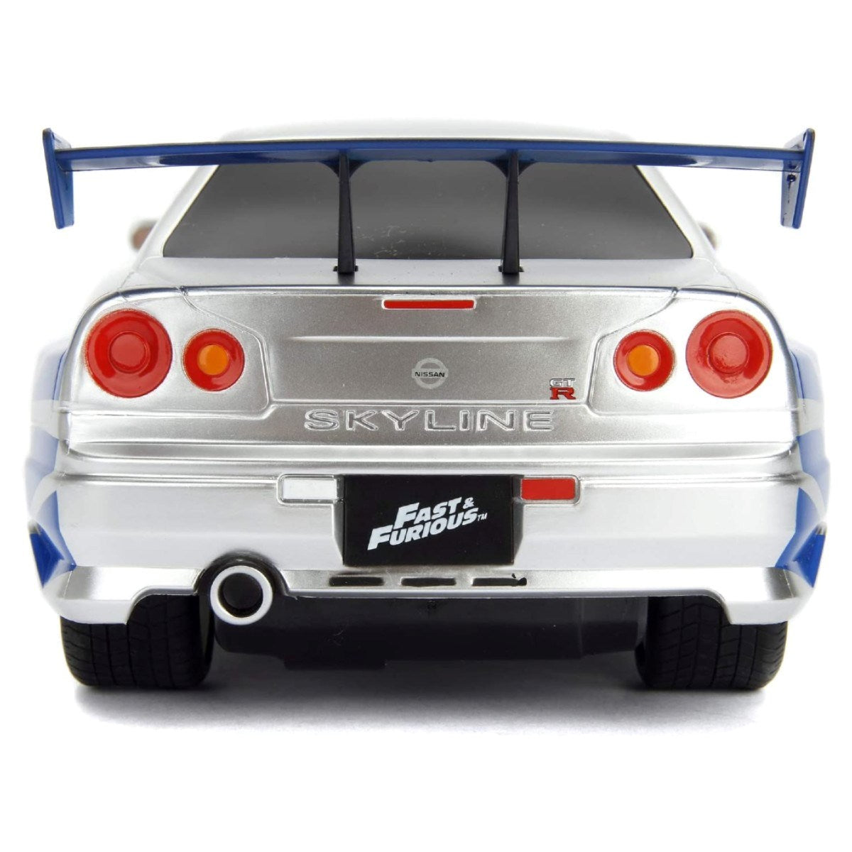 Jada 1:16 Fast & Furious Brian's 2002 Nissan Skyline GT-R (BNR34) Uzaktan Kumandalı Araba 2.4 Ghz USB Şarj 29 cm | 6 Yaş ve Üzeri Çocuklar İçin
