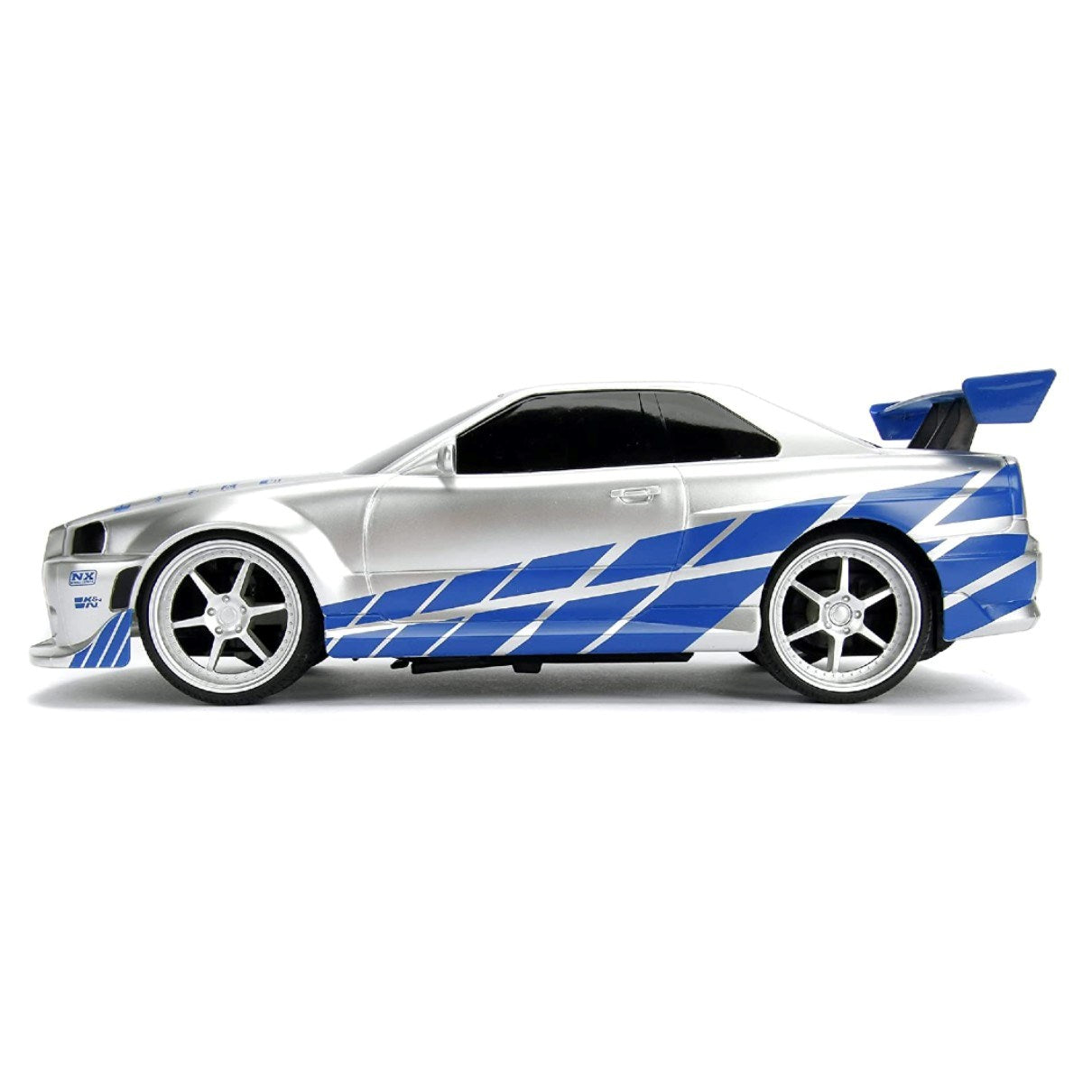 Jada 1:16 Fast & Furious Brian's 2002 Nissan Skyline GT-R (BNR34) Uzaktan Kumandalı Araba 2.4 Ghz USB Şarj 29 cm | 6 Yaş ve Üzeri Çocuklar İçin