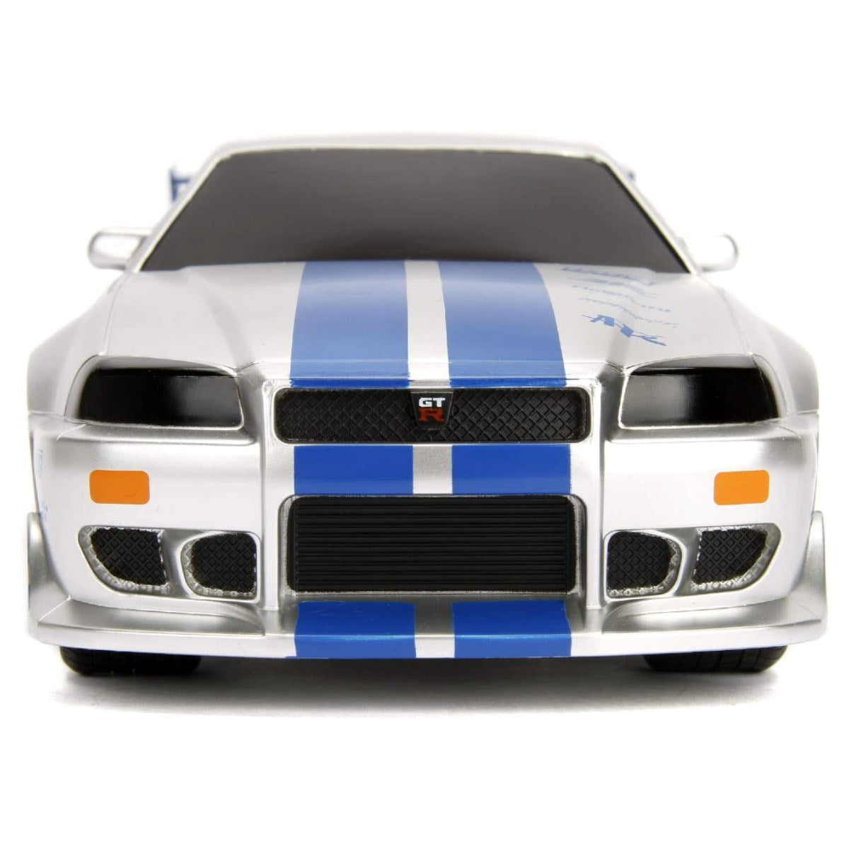 Jada 1:16 Fast & Furious Brian's 2002 Nissan Skyline GT-R (BNR34) Uzaktan Kumandalı Araba 2.4 Ghz USB Şarj 29 cm | 6 Yaş ve Üzeri Çocuklar İçin