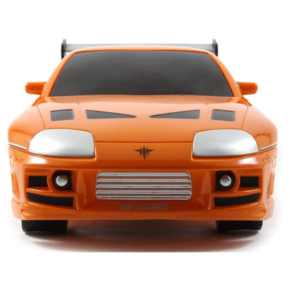 Jada 1:16 RC Brian's Toyota Supra MK4 Uzaktan Kumandalı Araba | 2.4 Ghz USB Şarj 29 Cm Turbo Fonksiyon Fast & Furious Turbo Modlu 6+ Yaş ve Üzeri Çocuklar İçin